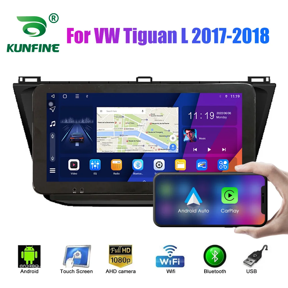 

10.33 Inch Car Radio For VW Tiguan L 2017-2018 2Din Android Octa Core Car Stereo DVD GPS Navigation Player QLED Screen Carplay