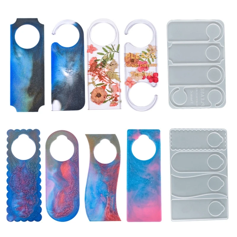 

Epoxy Resin Sign Silicone Molds Polymer Clay Concrete DIY Hanging Tags Door Number Plates Indicator Signs Epoxy Resin T8DE