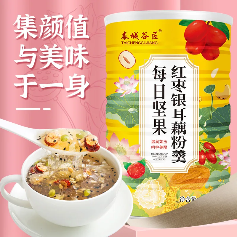 

Китайские красные даты, тремелла, орехи, суп из корня лотоса, суп из крахмала 500 г/без чайника