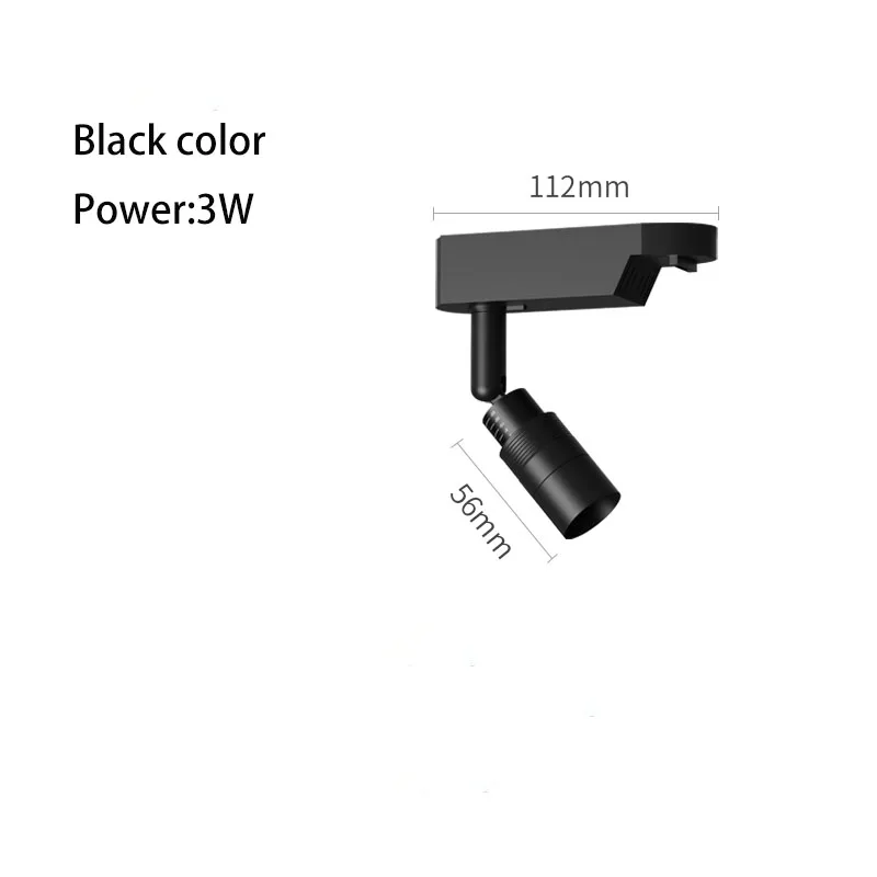 

Светодиодный трековый светильник 3-60 градусов с регулируемым фокусом, небольшой луч, угловой рельсовый точечный светильник, атмосфера, музей, художественное ресторанное потолочное освещение