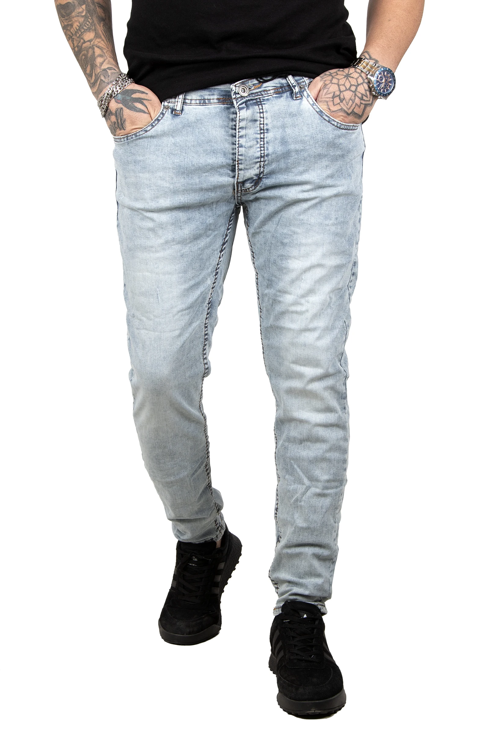 DeepSEA Lycra Narrow Cut Slim Men 'S Jeans Pants 2305351