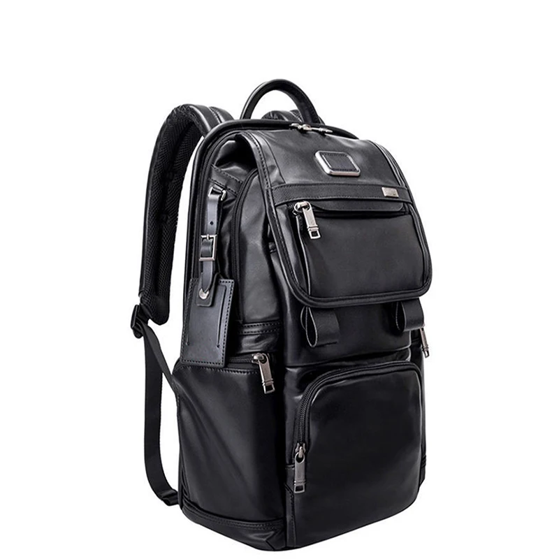 

9603174d3 super fiber leather backpack men's business fashion leisure travel bag computer bag backpack