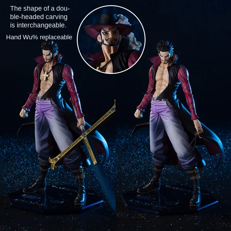 

Экшн-фигурка дракуля михок 34 см из ПВХ, аниме «Орлиный глаз», модель цзыухай Зоро Луффи, коллекция, подарок для детей, украшение