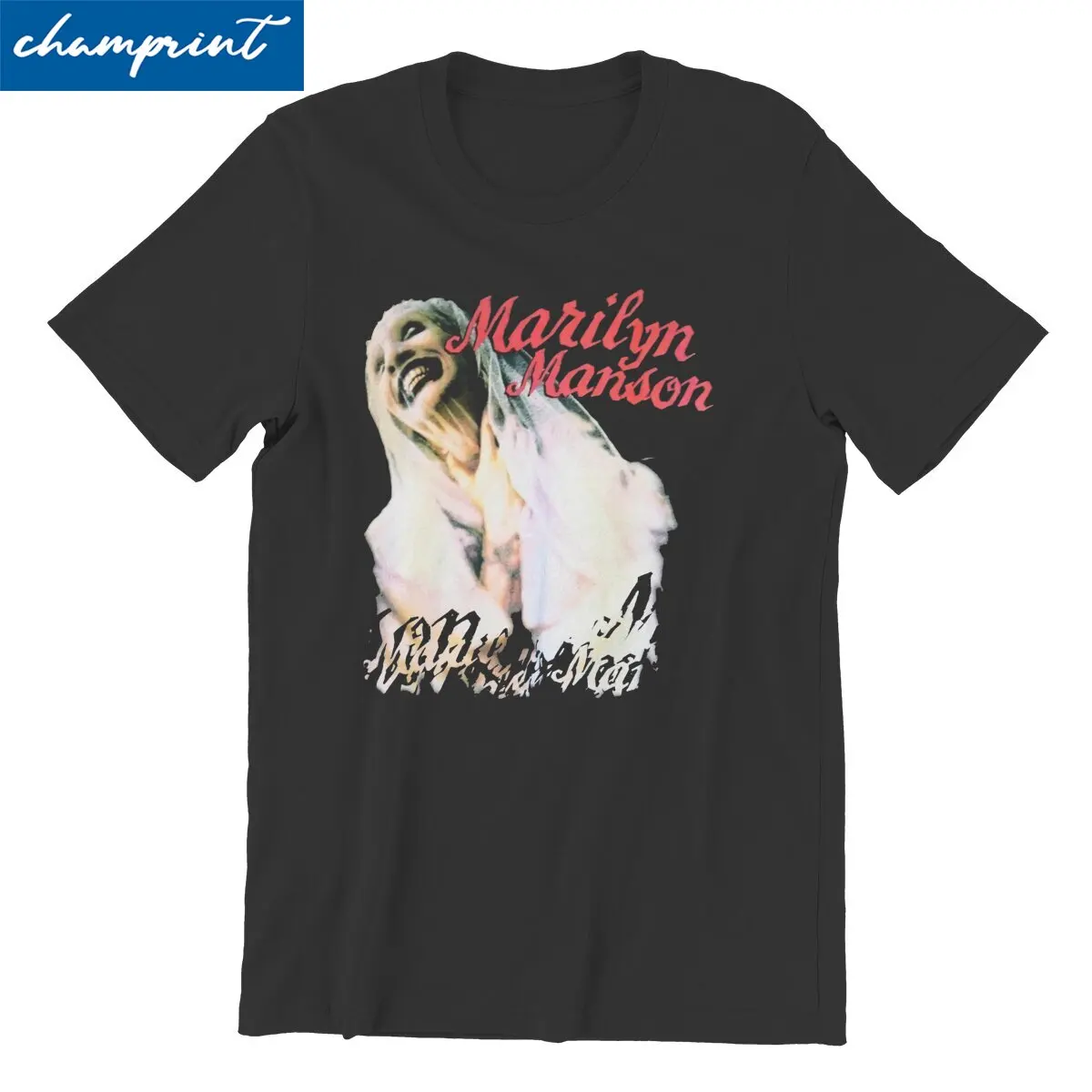 

Marilyn Manson Sweet Dreams Rare Vintage T Shirts Men's Cotton Vintage T-Shirts Crewneck Tee Shirt Short Sleeve Clothes