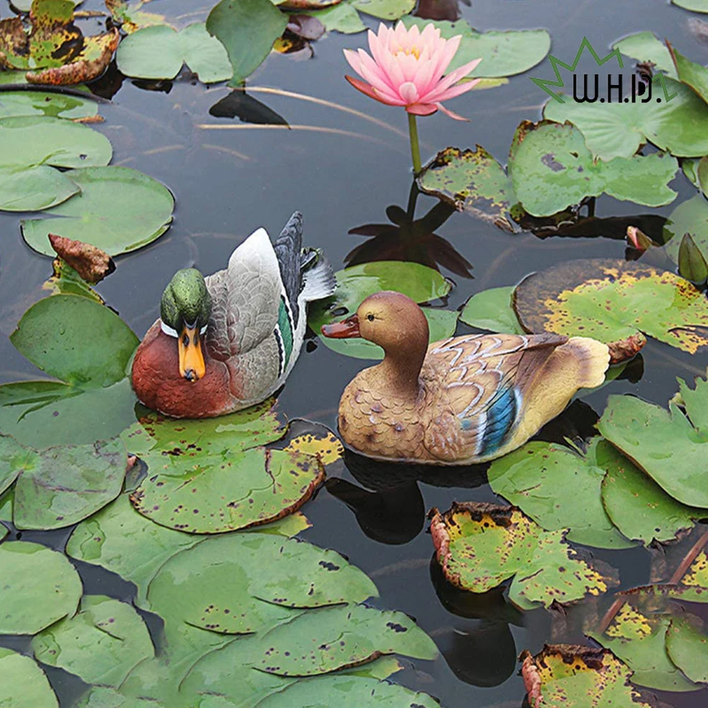 

Garden Pond Mandarin Duck Statue Duck for Hunting Artificial Animal Sculptures Garden Decoration Outdoor for Garden PondOrnament