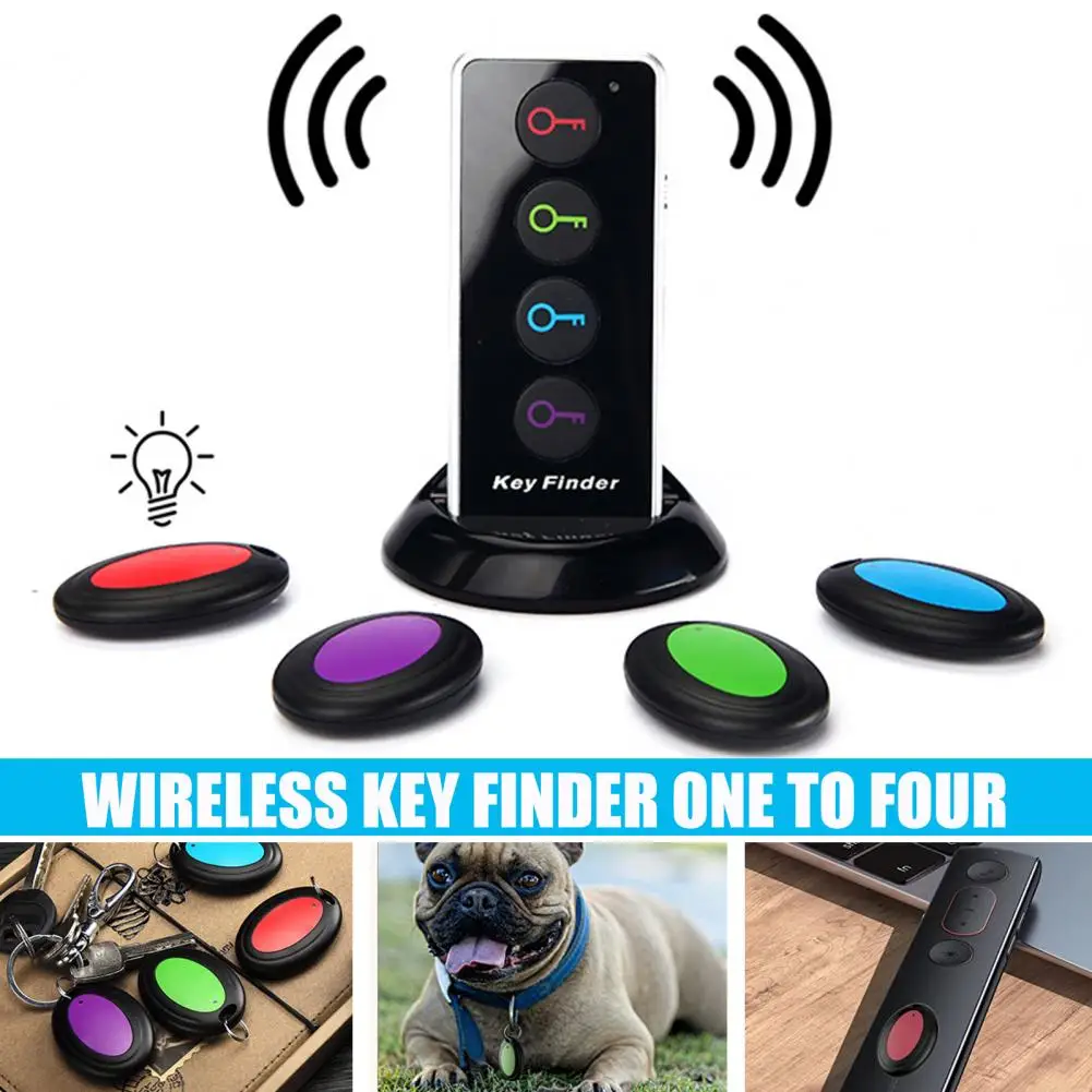 

Tracking Anti-Lost Device Portable Wireless 80dB 30m Distance 499.82MHz One Click Search ABS Four Color Key Smart Finder Locator