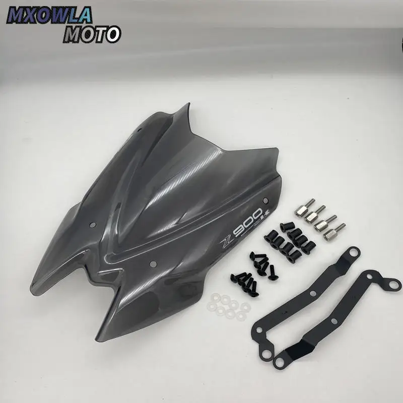 

Ветровое стекло для мотоцикла Kawasaki Z900 Z 900 2020 2021 ветрозащитный экран для мотоцикла ветрозащитный экран с кронштейном аксессуары