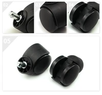 universal mute chair wheel 2 office chair caster replacement casters abs plastic safe roller furniture wheels