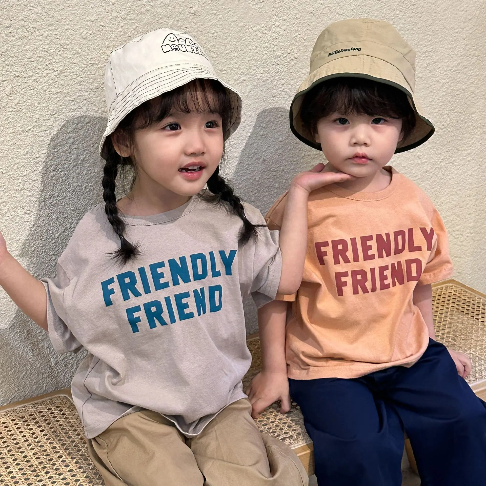 Детская Хлопковая футболка с коротким рукавом