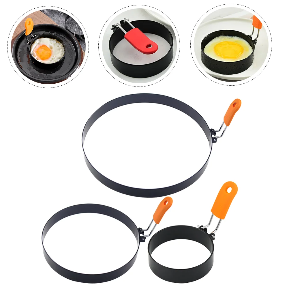 

Egg Ring Molds Rings Fried Cooker Silicone Frying Eggs Omelette Cooking Pancake Non Stickssandwich Mcmuffin Pie Shaper Circles