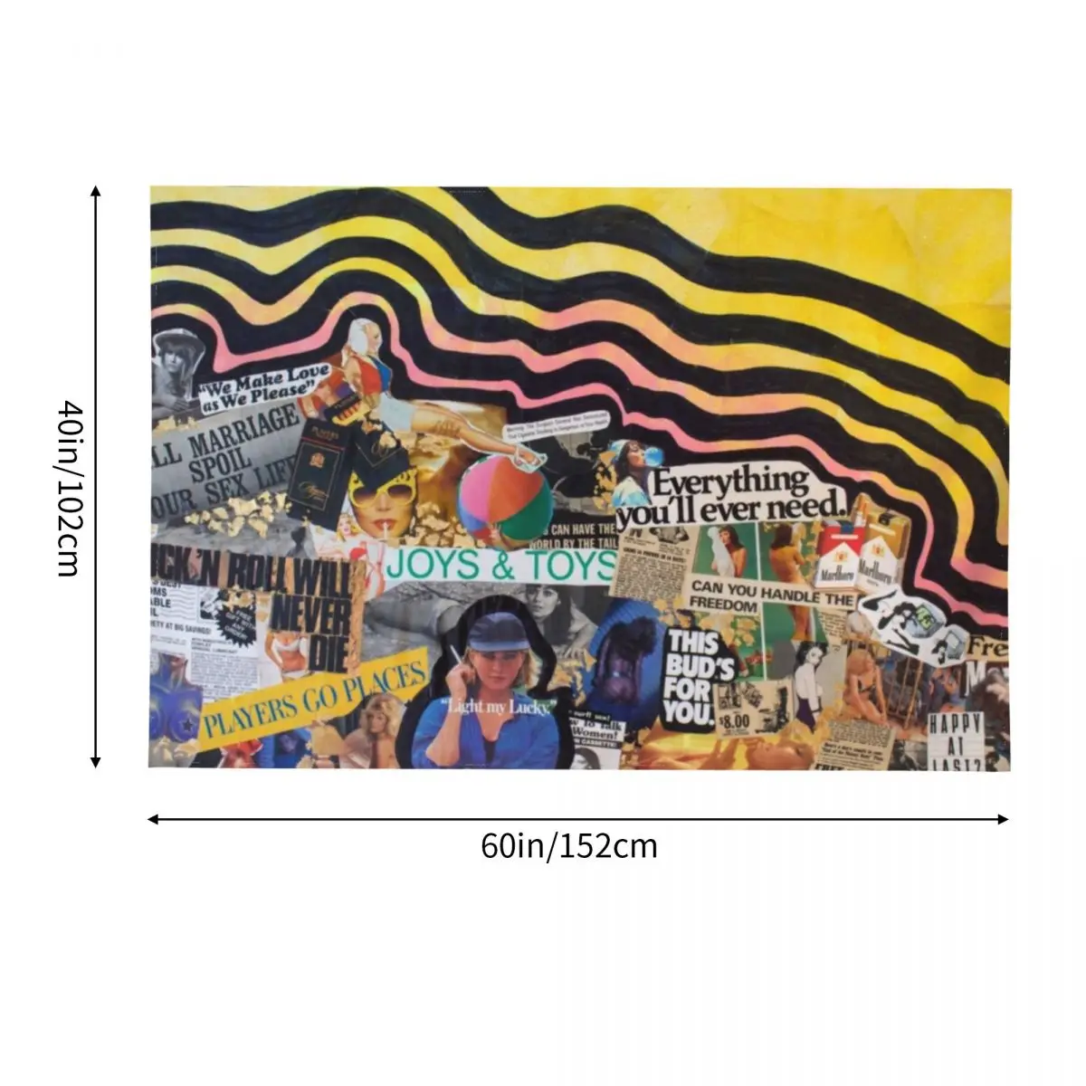 Гобелен Гедонизма украшение для спальни забавный декор эстетические обои