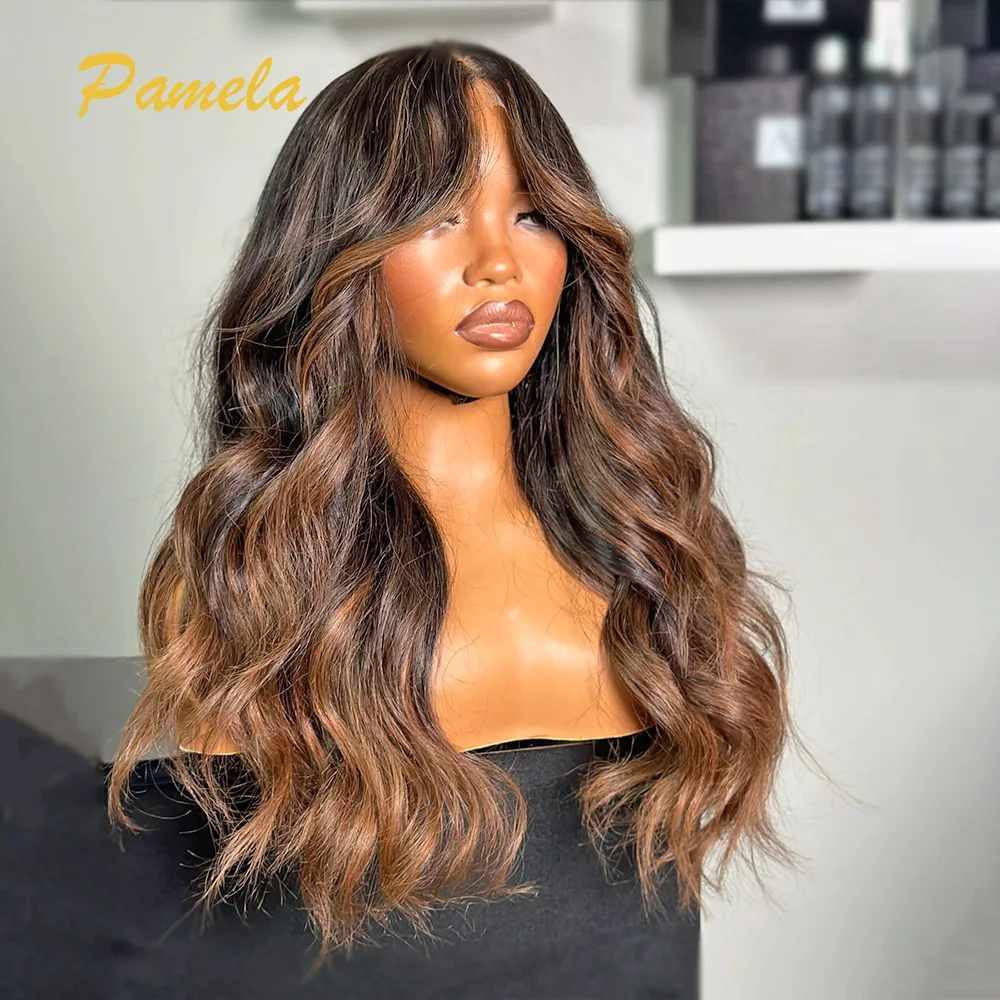 Бразильская объемная волна Ombre Blonde Цветная 250% Плотность 13x6 HD Прозрачные