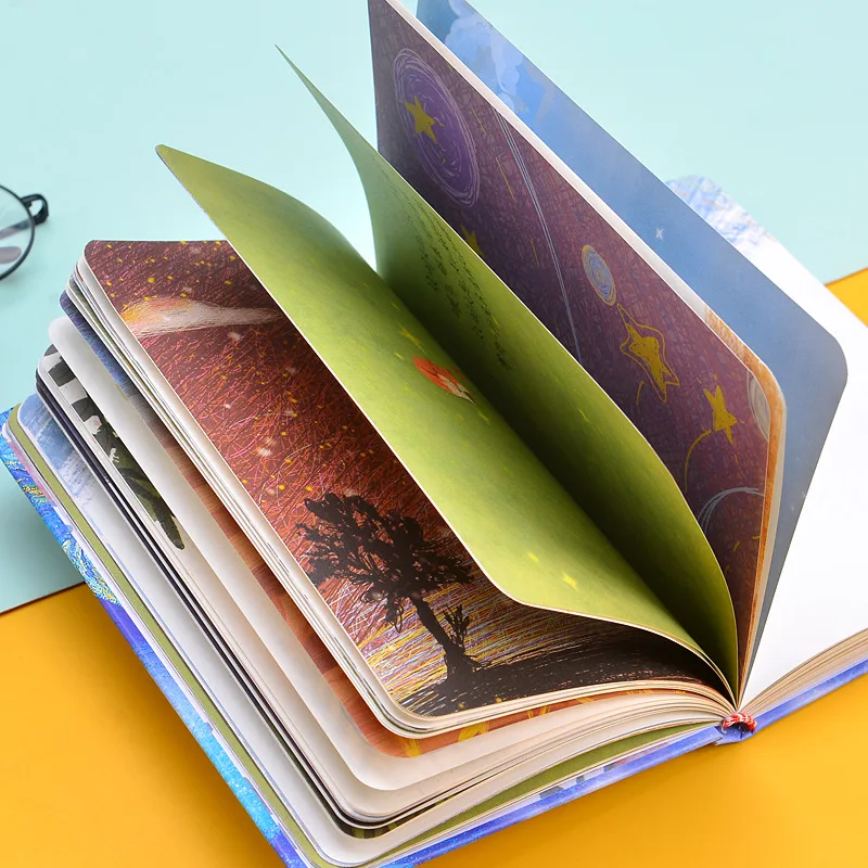 

New My Little Prince Travel Diary Journal Kawaii Diy Notebook School Kids Notepad Gift Item Colored Inside Pages Planner