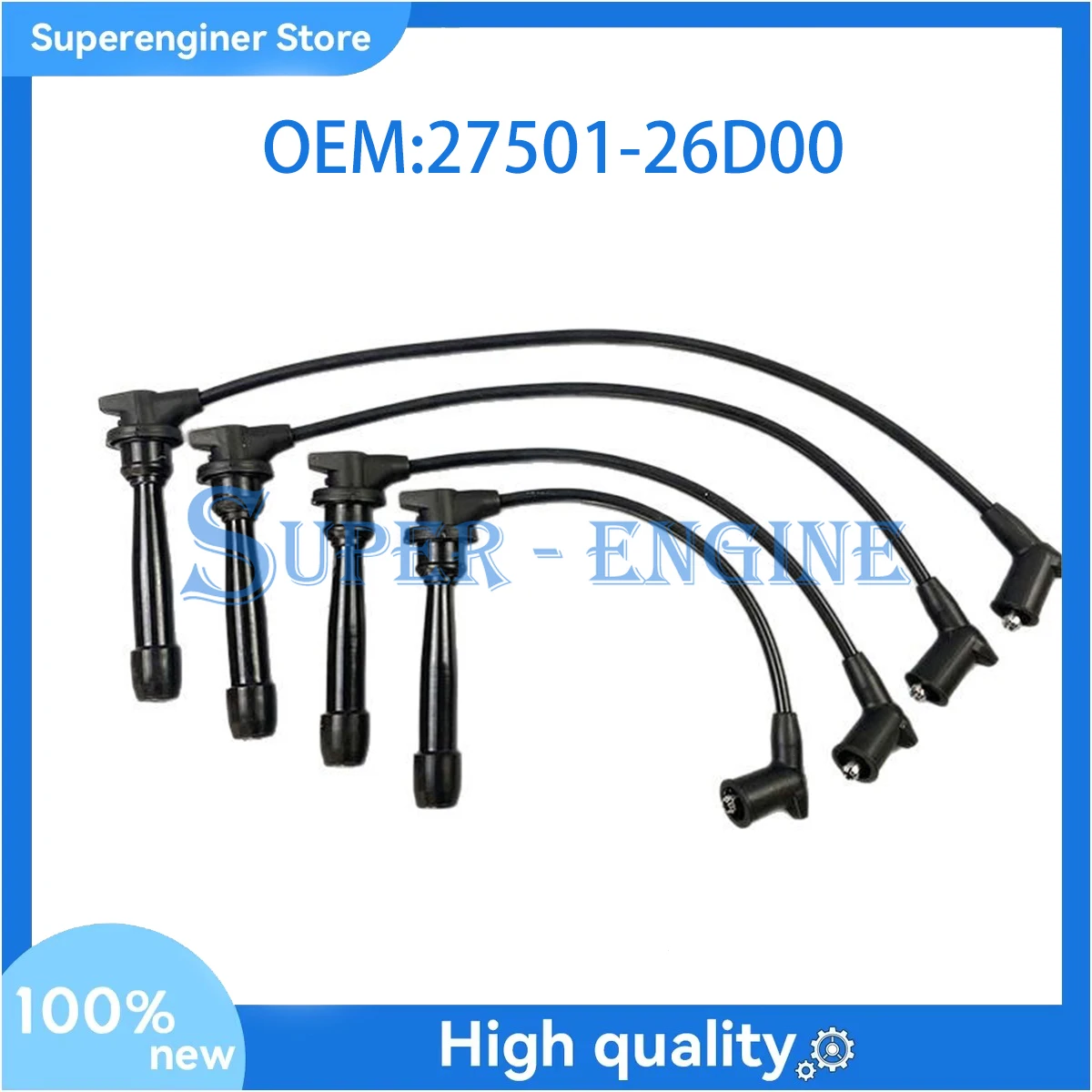 

27501-26D00 27501-26A00 27501-26C00 DHDLHY003 Комплект кабелей для свечей зажигания для Hyundai Accent ELANTRA GETZ 1.6L l4 GAS DOHC 2750126D00
