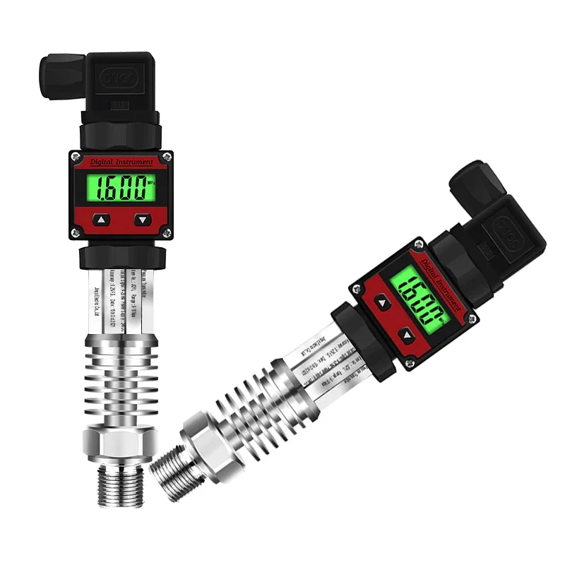 LCD display 0-1000bar 4-20mA Output G1/4 DC24V Pressure Transmitter Transducer High Temperature Sensor for Water Gas Oil