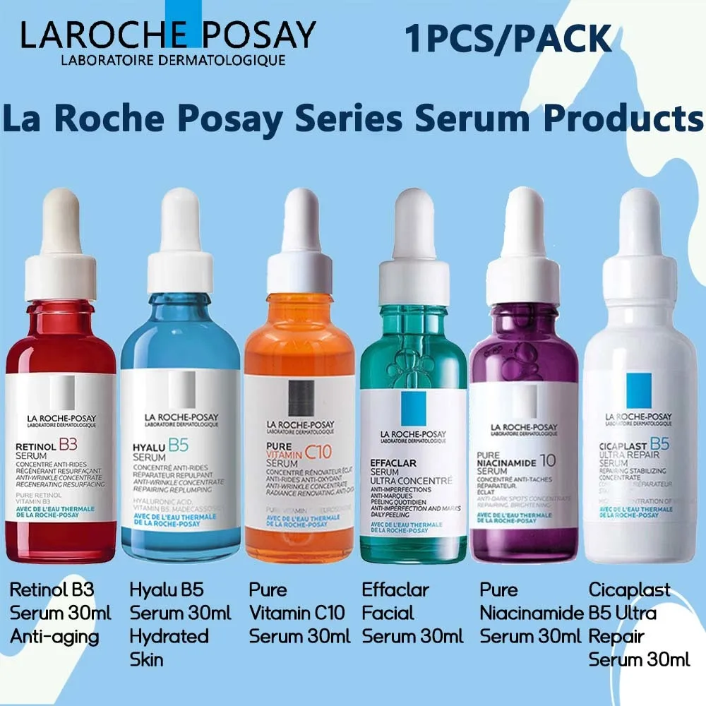 

New La Roche-Posay Skin Care Serum Products 30ml Whitening Anti-Ageing Acne Treatment For Oily Acne-Prone Sensitive Skin
