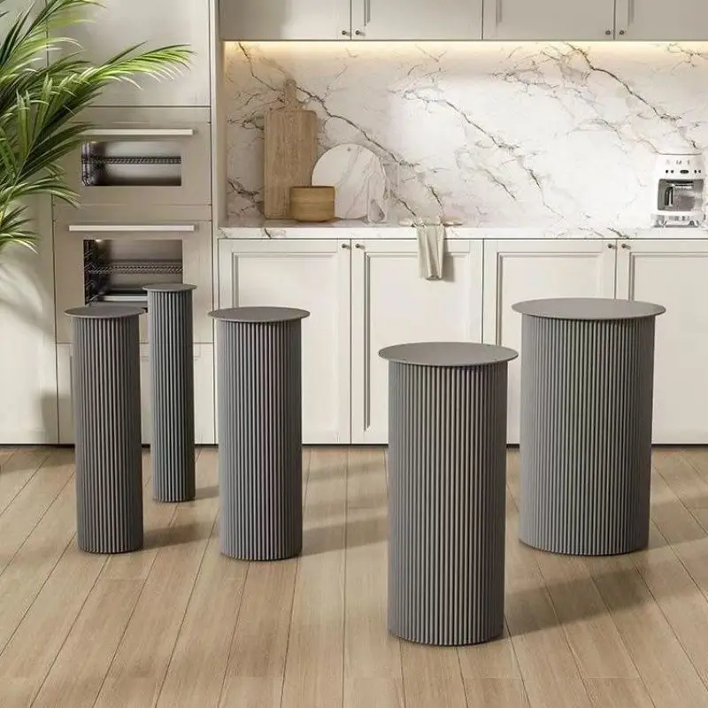 Железные металлические ножки стола барная стойка каменная плита кремовые