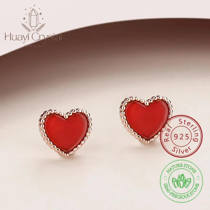 Женские серьги-гвоздики из серебра 925 пробы с белым корпусом