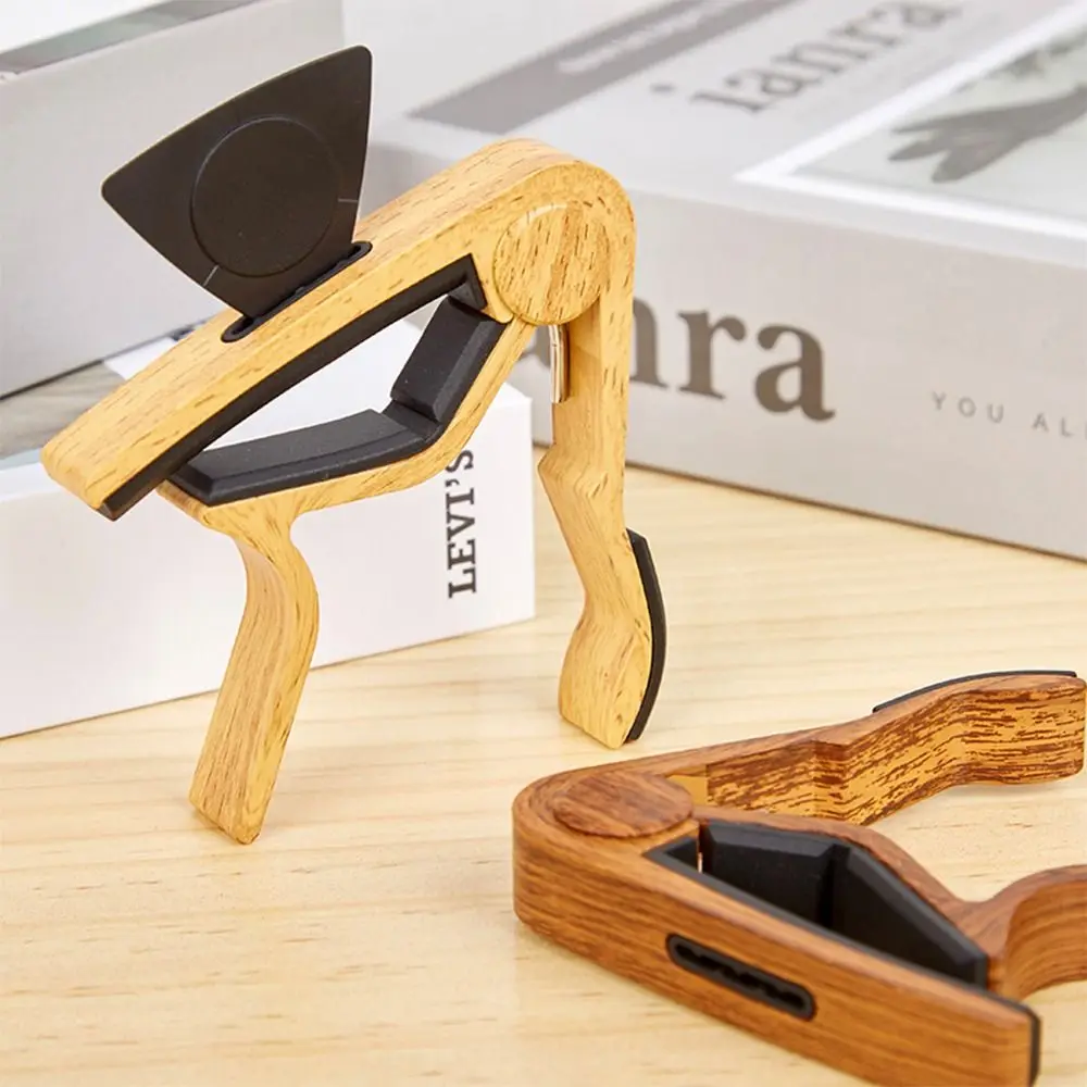 Гитарный каподастр под дерево с держателем для гитары универсальный