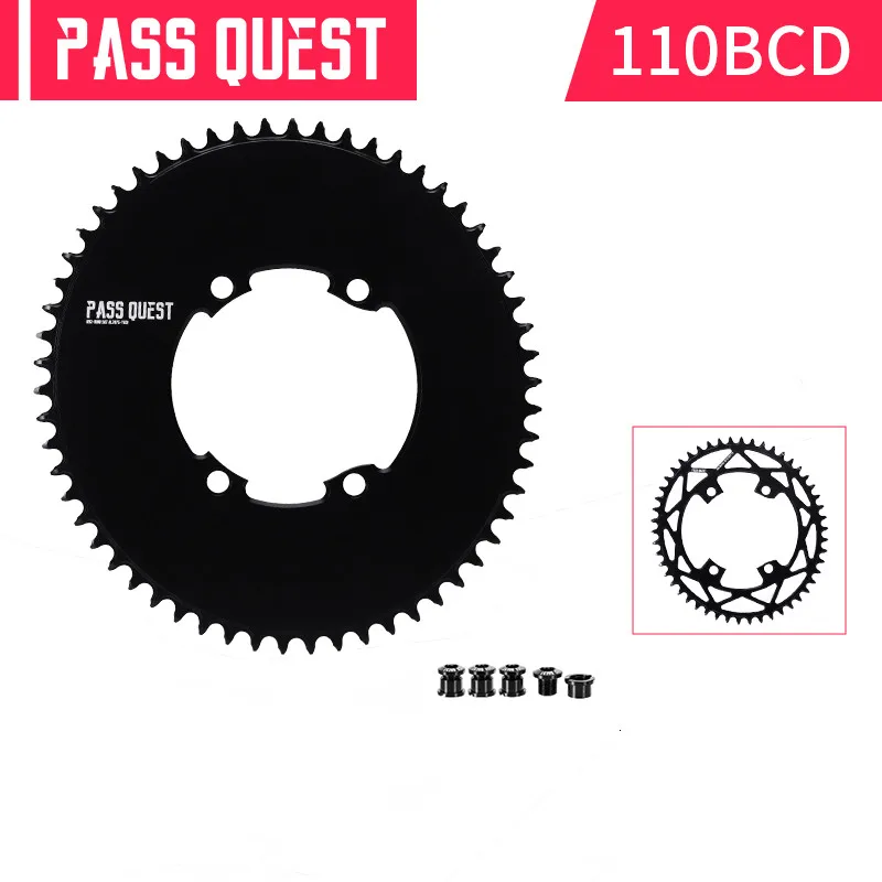 

PASS QUEST Oval 110BCD/R92-8100 Road Bike Chainring 40-58T Bicycle Sprocket