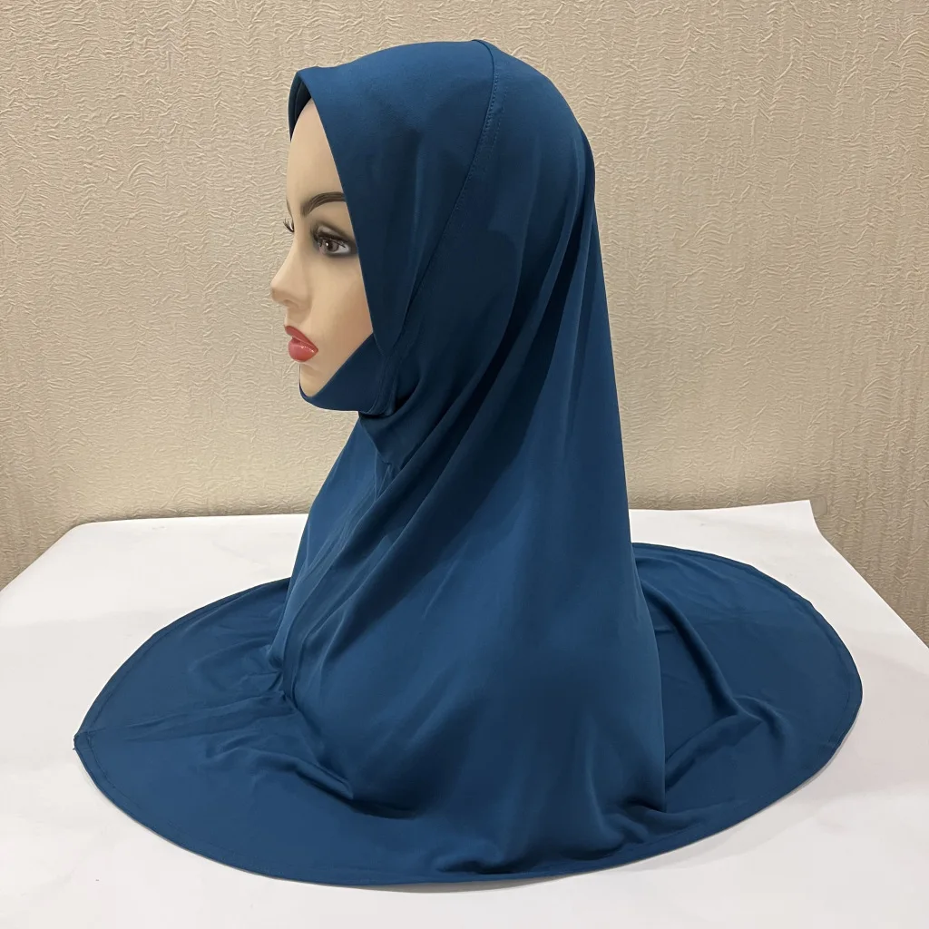 Instant Hijab For Kids Chin Triangular Face-Lifting Headscarf Veil  Muslim Fashion Islam Cap Scarf More Then 10years Old