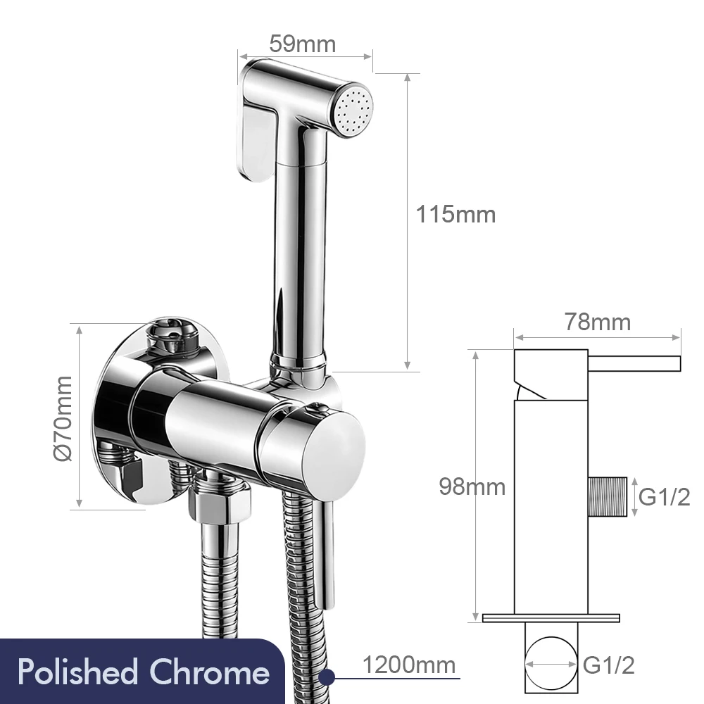 

Ручной настенный смеситель Bagnolux матовый золото