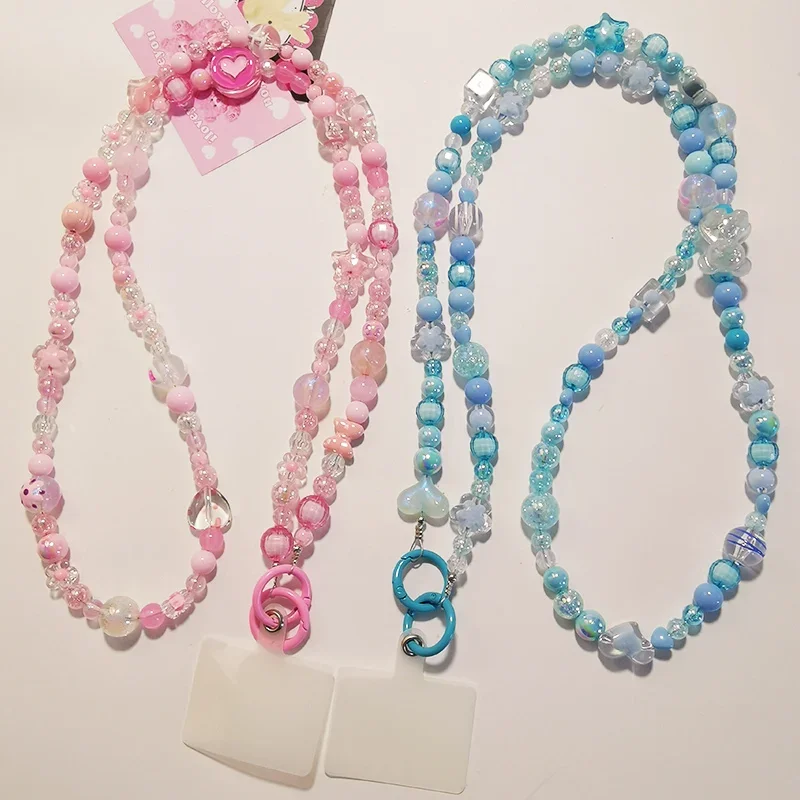 Шнурок женский длинный цветной ремешок через плечо с пятиконечной звездой