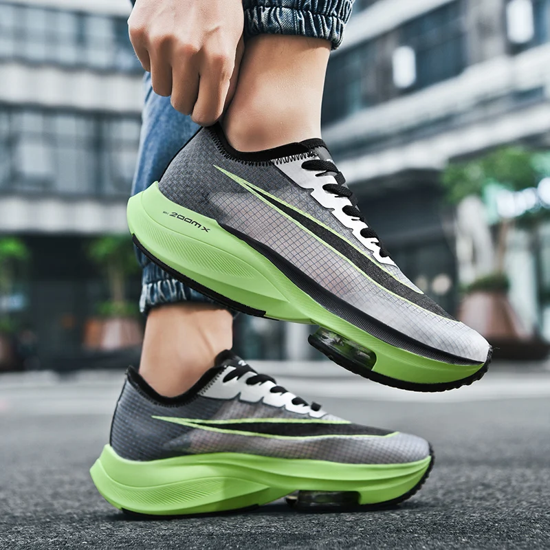 Men sneaker Lightweight Cushioning Outdoor Road Running Shoes Sport Shoes Elastic Women Walking Tenis Masculino Zapatilla Hombre