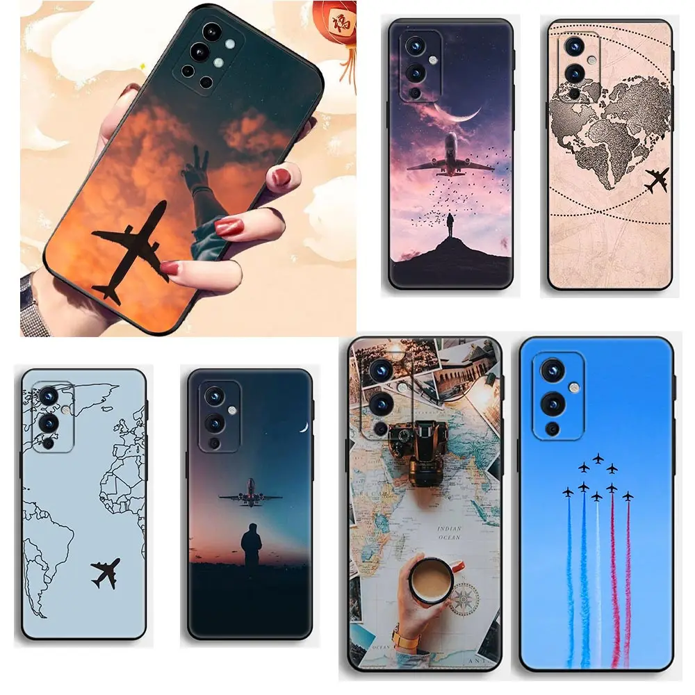 

Aircraft Plane Airplane Phone Funda Coque Case For Oneplus 11 10 9 8 8T 7 7T 6 6T 5 ACE 2V NORD N10 CE 2 Lite 5G Pro Case Shell