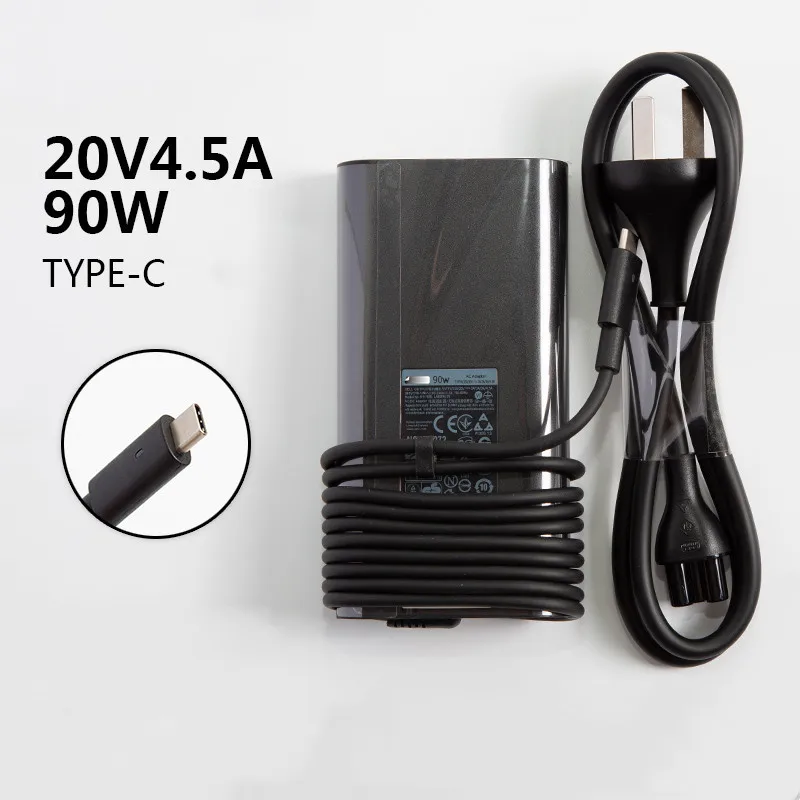 

Genuine 20V 4.5A 90W USB Type-C AC Adapter Charger For Dell Latitude 5280 XPS15-9560 9500 7590 XPS17 9700 M7520 LA90PM170