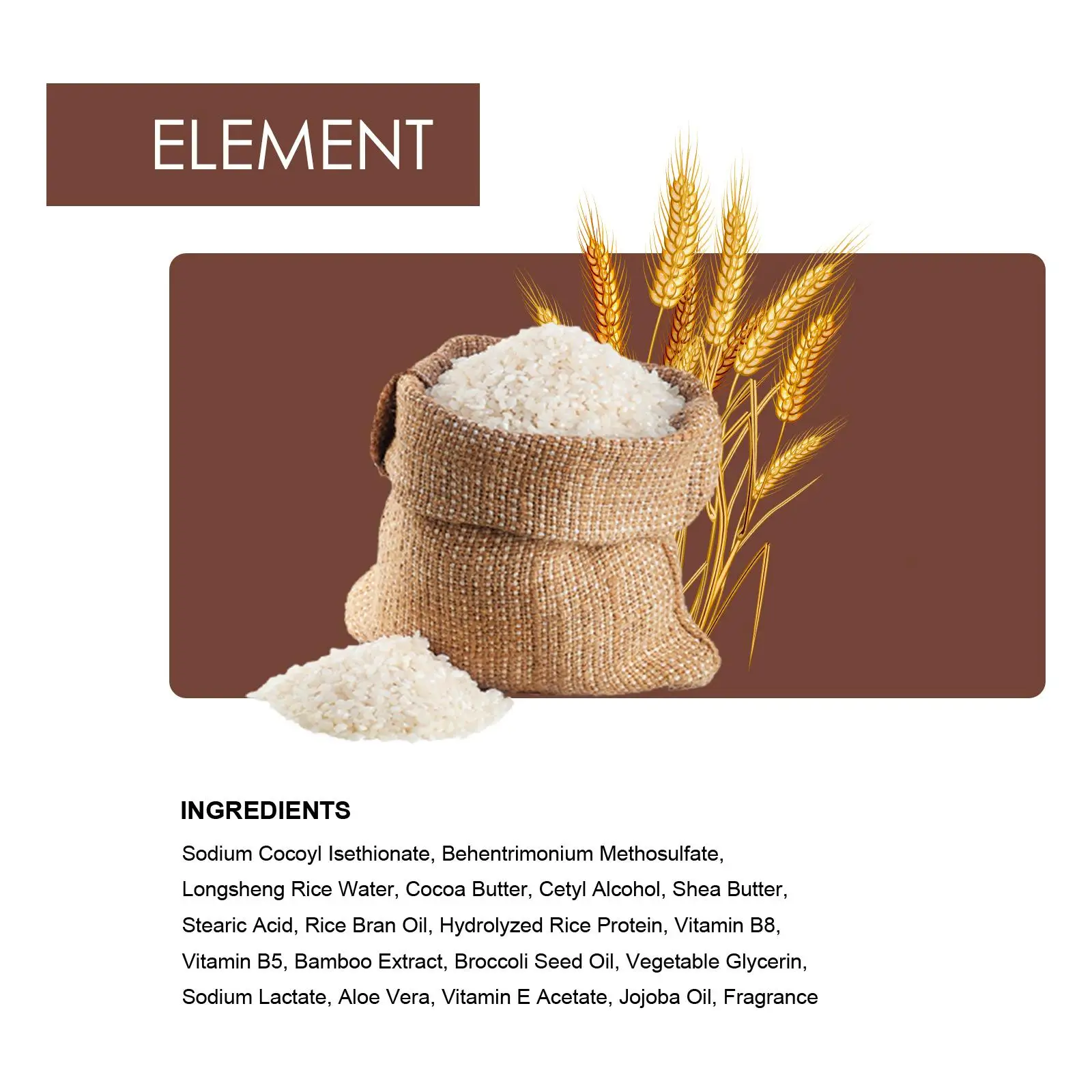 

Масло для рисовых отрубей рисовый шампунь Bar, экстракт алоэ вера, натуральные ингредиенты, увлажняющий Твердый шампунь, бар для роста волос ...