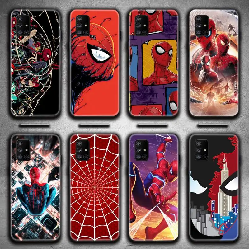 

Hero Spiderman Marvel Phone Case For Samsung Galaxy A52 A21S A02S A12 A31 A81 A10 A30 A32 A50 A80 A71 A51 5G