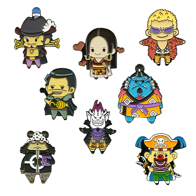 

One Piece Q Edition Badge New World четыре императора Luffy клоун Багги shioka chibukai Kawaii Empress Boa · милый подарок для ребенка