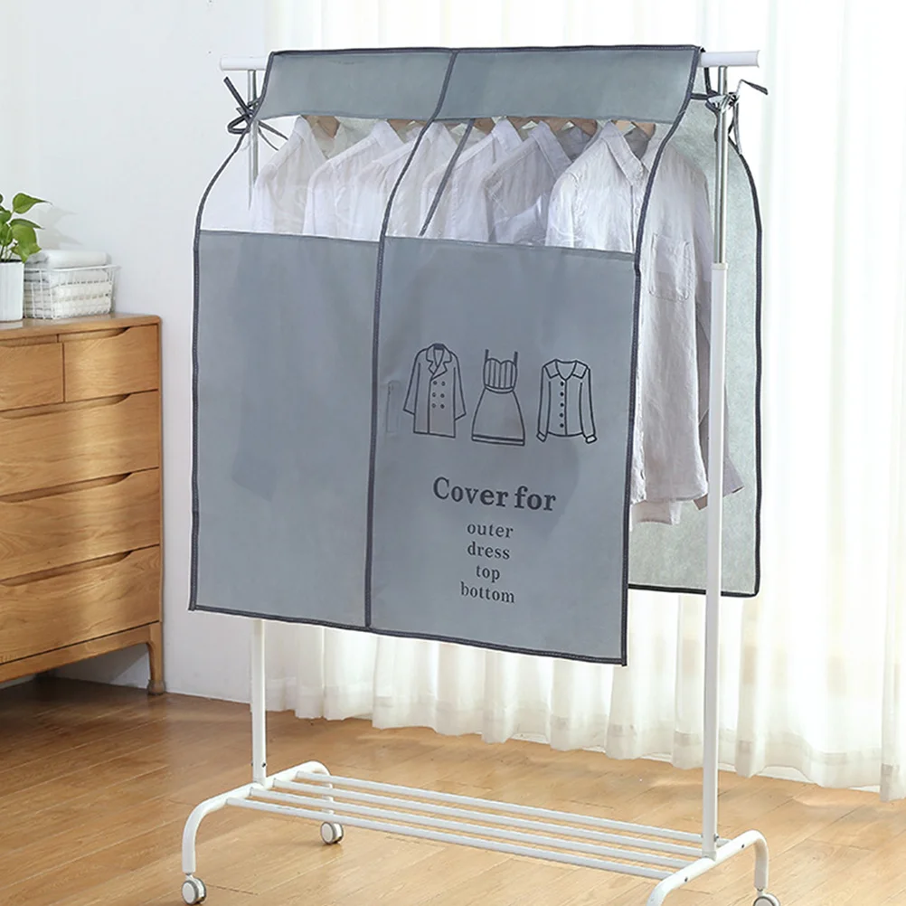 

Garment Bag Cover Non-woven Fabric Cloth Bag Suit Travel Bag Portable Garment Storage Bag(Grey)