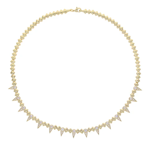 sdzstone Золотое ожерелье с шипами