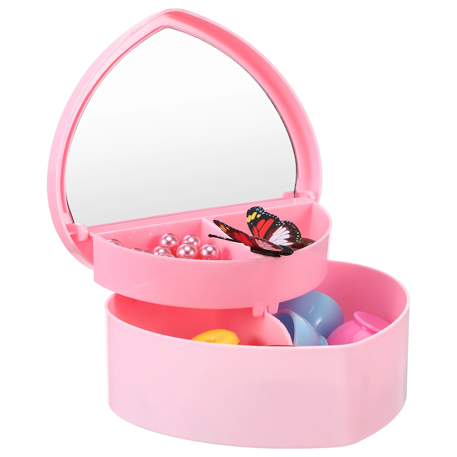

Jewelry Box Heart Shaped Jewelry Box Heart-shaped Women Jewelry Box Plastic Heart Jewelry Box Women Jewelry Case Child