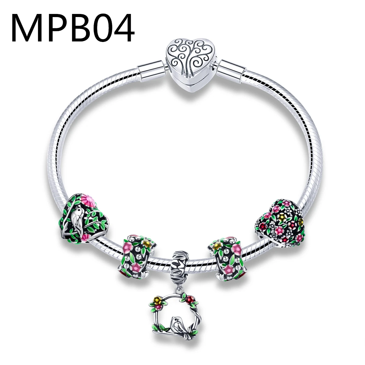 

MPB1 Fashion Star with Moon Charm alloy Bracelet Blue Crystal Glass Beads Bracelets & Bangles for Women MZ6666