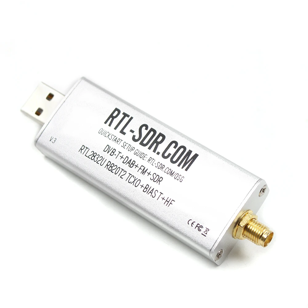 

RTL-SDR Blog RTL SDR V3 R820T2 RTL2832U 1PPM TCXO SMA Software Defined Radio Receiver Dongle