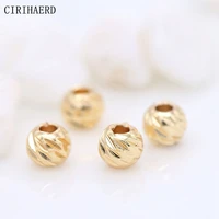 jewelry making bead 14k gold plated spacer flower beads for needlework diy jewelery materials supplies findings accessories