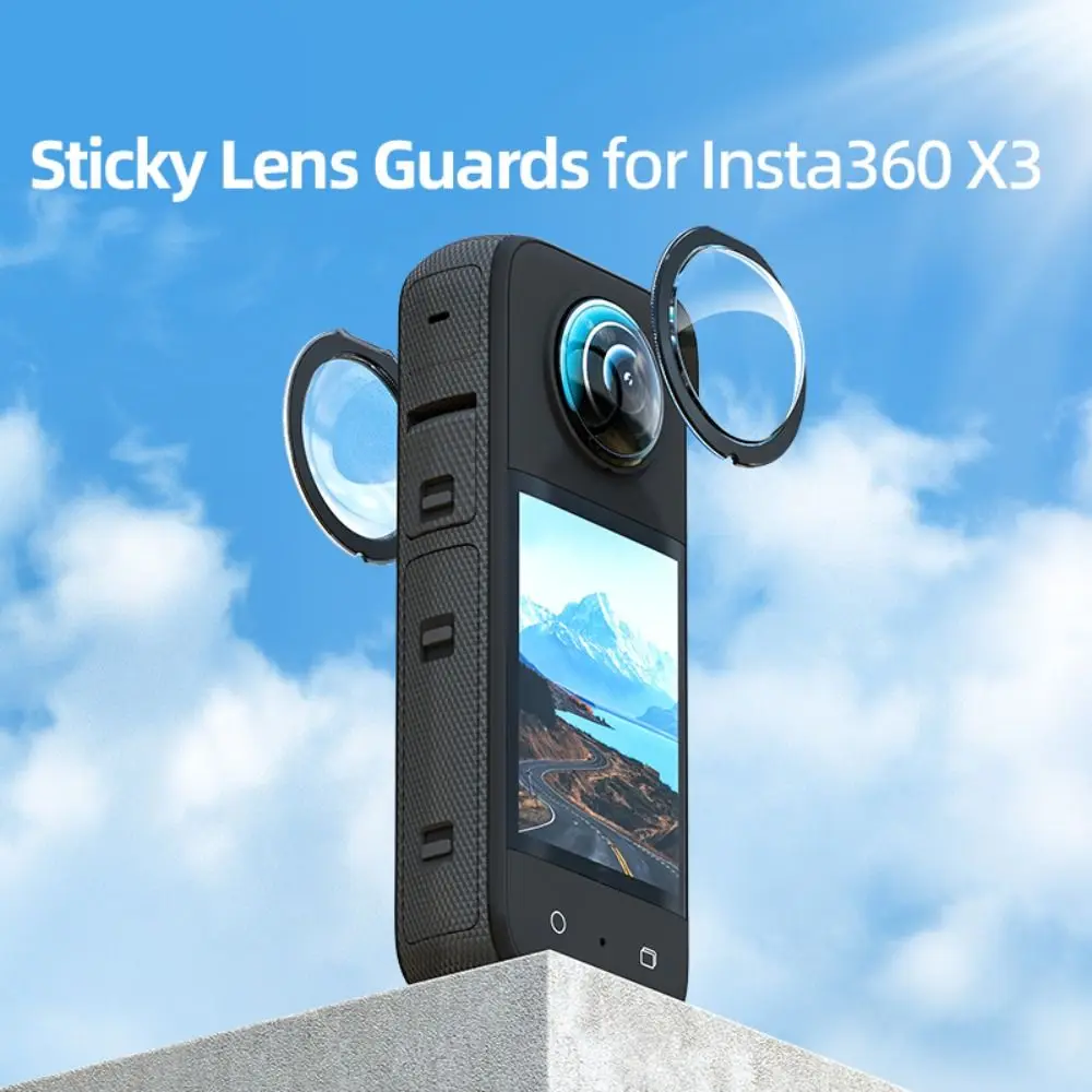 

For Insta360 X3 Sticky Lens Guards Dual-Lens Anti-Scratch Protector Cover 360 Mod For Insta 360 X3 Protector Accessories