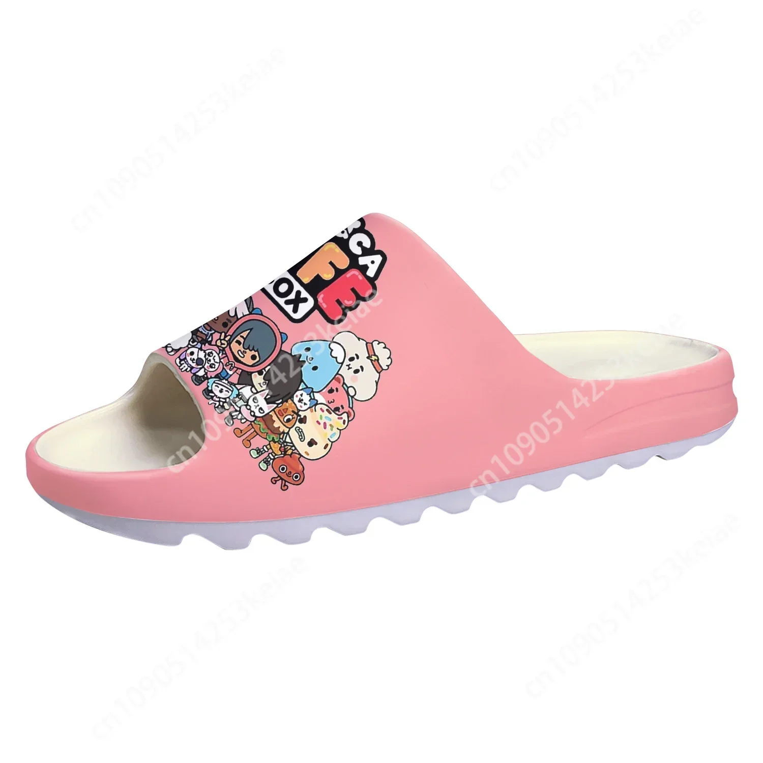 Фото Toca Life World Тапочки на мягкой подошве Горячие мультяшные игры Мужские женские подростковые модные домашние сабо Туфли для воды на сандалиях №1