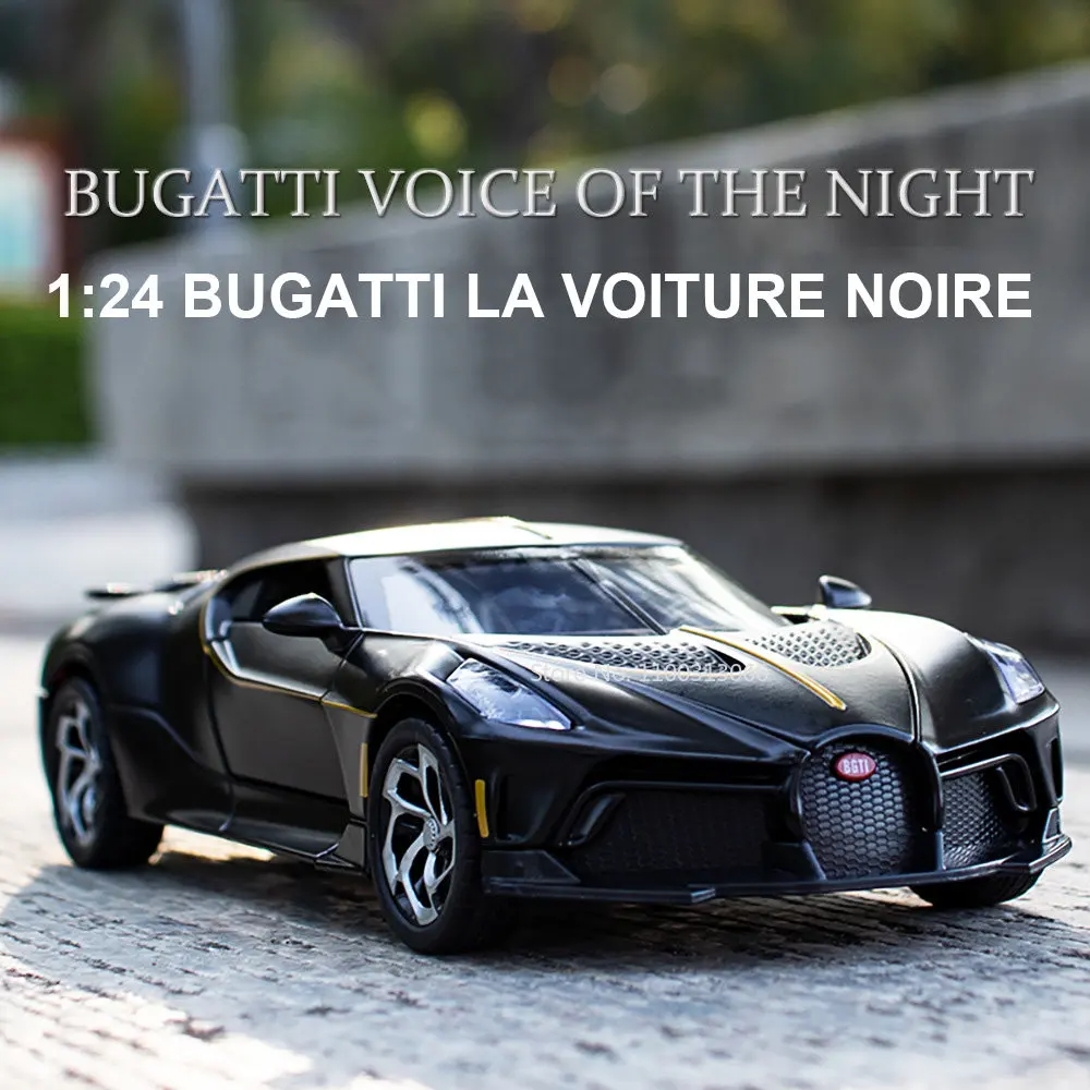 

1:24 Bugatti La Voiture Noire Alloy Sports Car Model Diecast Metal Toy Vehicles Car Model High Simulation Collection Kids Gifts