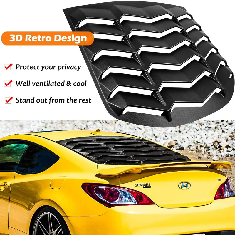 Наконечники для заднего стекла из АБС-пластика совместимые с Hyundai Genesis Coupe 2010 - 2016