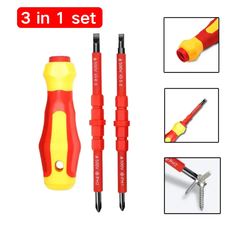 

Набор отверток 3-в-1 из сплава стали