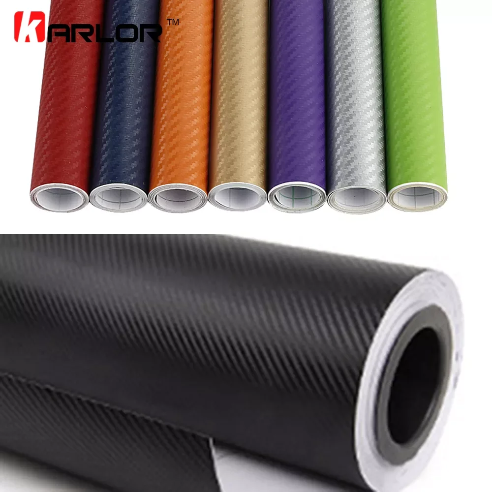 

50cm wide 3D Carbon Fiber Vinyl Film 3M Car Stickers Waterproof DIY Auto Vehicle Motorcycle Car Styling Wrap Roll Car Styling