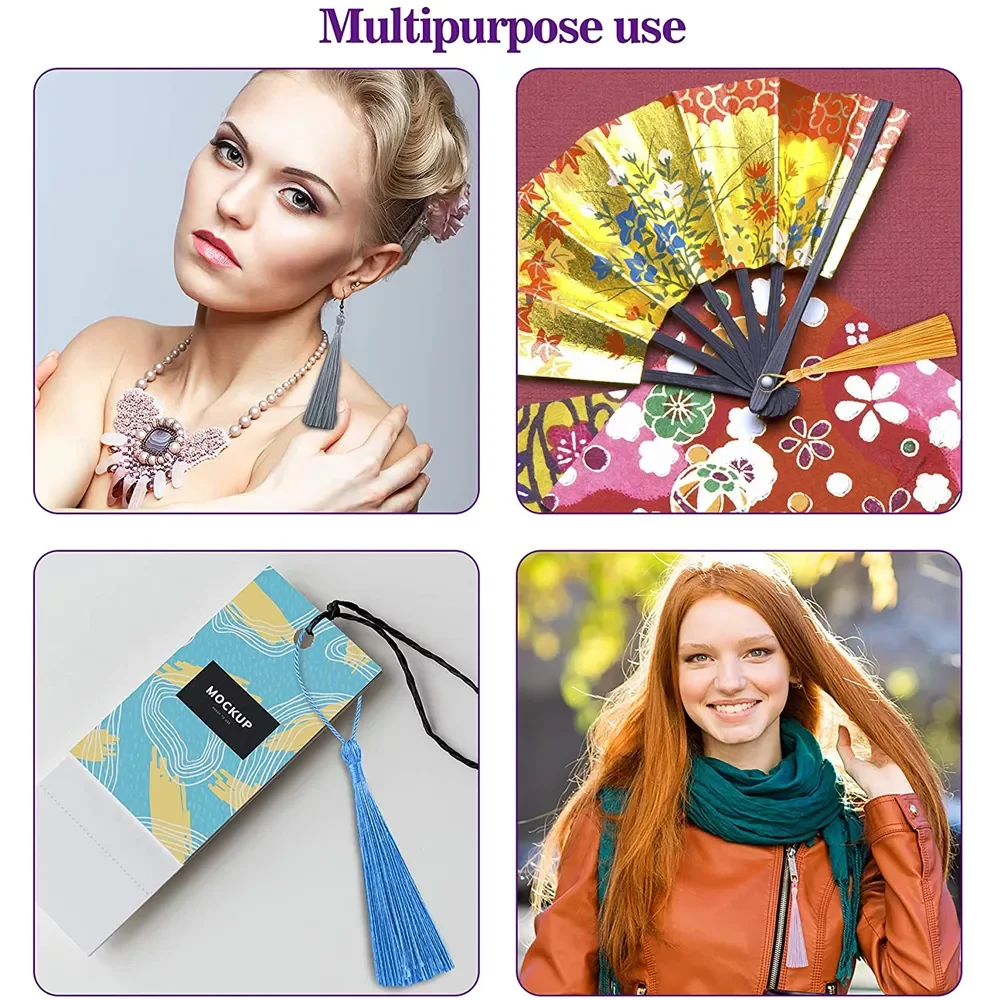 100 шт./лот 13 см вертикальная кисточка шелковая бахрома шитье отделка декоративные