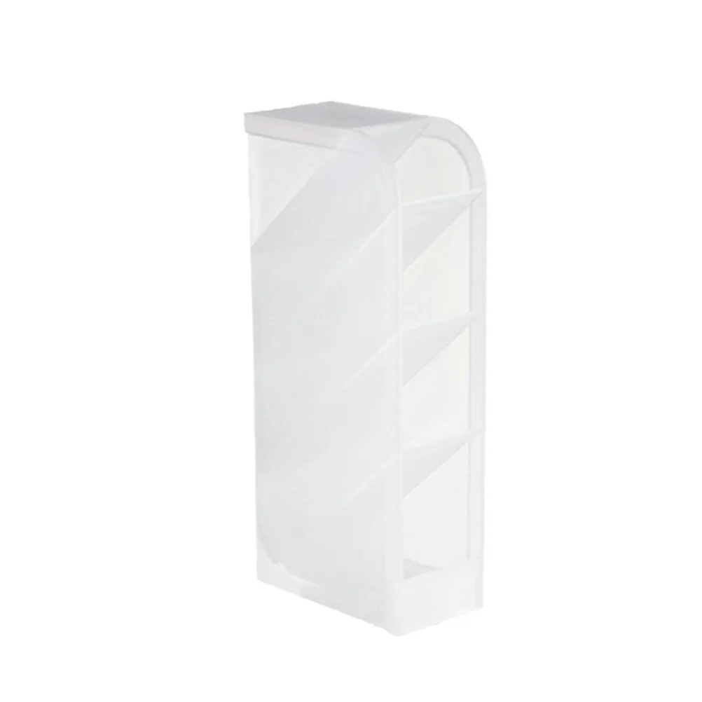 

Stationery Separate Storage Box Makeup Organizer Brushes Desktop Container Clear Organizer Box Inclined Pen Holder