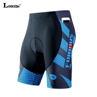 mens quick dry cycling shorts printed pockets mtb riding shorts summer outdoor elastic breathable shockproof bicycle bibs tights