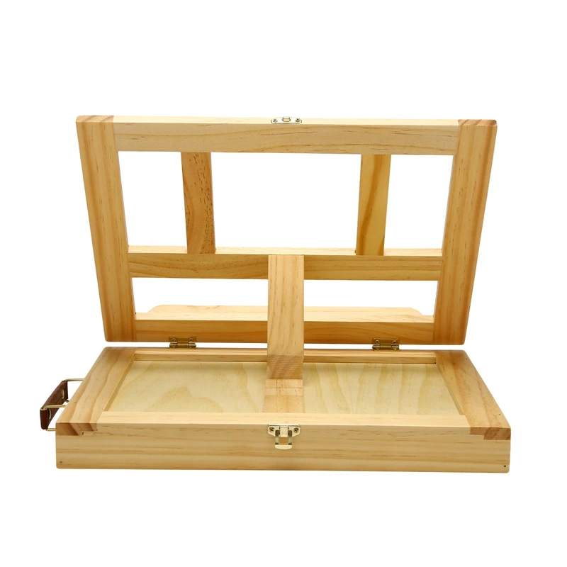 

Desktop Wood Table Easels For Painting Artist Kids Drawer Box Portable Desktop Laptop Accessories Suitcase Paint Hardware Art Su