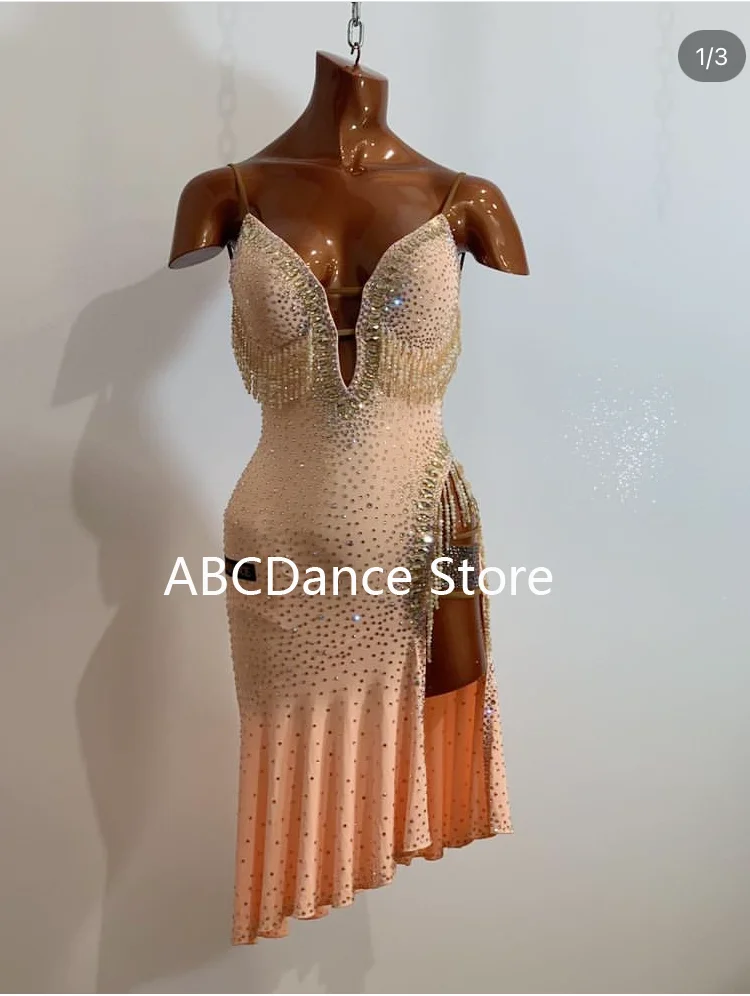 Женское платье для латиноамериканских танцев танцевальное и британских